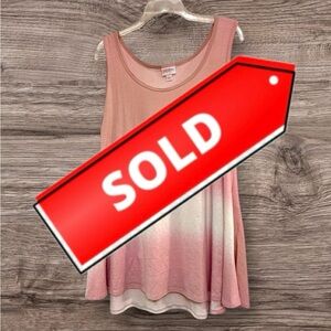 Lularoe Pink Ombre Perfect Tank - size L